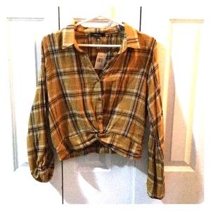 Long sleeves crop top